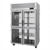 Thumbnail image #1 for Turbo Air PRO Series Pass-Thru Heated Holding Cabinet, Two-Section, 8 Half Glass Doors, 48.7 Cu. Ft.