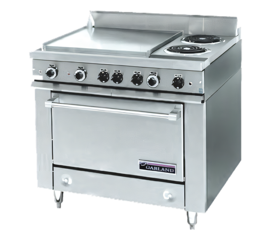 Product image #1 for Garland 36E Series 36-Inch Heavy Duty Electric Open Element Top Range with 6 Coil Elements and Storage Base (36ES33)