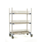Thumbnail image #1 for Metro MetroMax i PR48VX2-XDR 3-Tier Mobile Plastic Drying Rack with Adjustable Drip Tray, 48"W x 24"D x 68"H