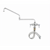Thumbnail image #1 for T&S Brass B-0268 Double Pantry Mixing Faucet with 24-Inch Double-Joint Swing Nozzle