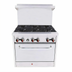 Thumbnail image #1 for BakeMax Restaurant Series 36-Inch Natural Gas Commercial Range with 6 Open Burners and Standard Oven