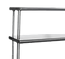 Thumbnail image #1 for Eagle Group Flex-Master Uni-Lok Table-Mount Stainless Steel Overshelf System, 60 x 12 Inches