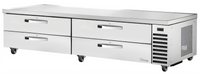 True 95-1/2-Inch Refrigerated Chef Base with 4 Locking Drawers