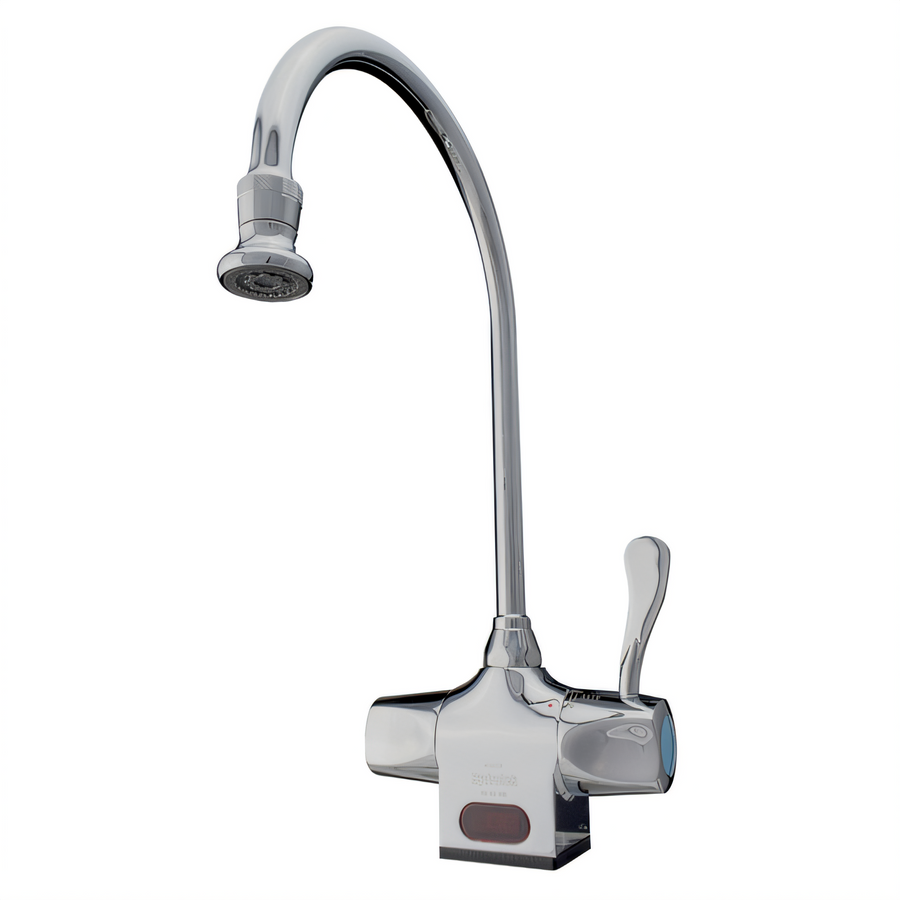 Product image #1 for Advance Tabco Hands-Free Gooseneck Battery-Operated Electronic Deck-Mount Faucet