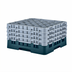 Thumbnail image #2 for Camrack Full Size 25-Compartment Low-Profile Glass Rack with 4 Extenders, Teal