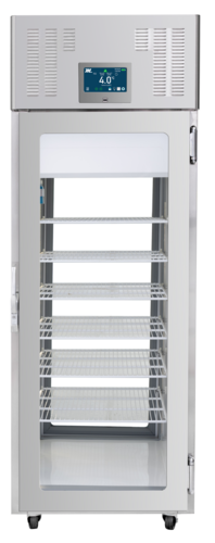 Product image #1 for Migali Pass-Thru Clean Room Refrigerator with Glass Doors, 21.8 Cu. Ft., 115V