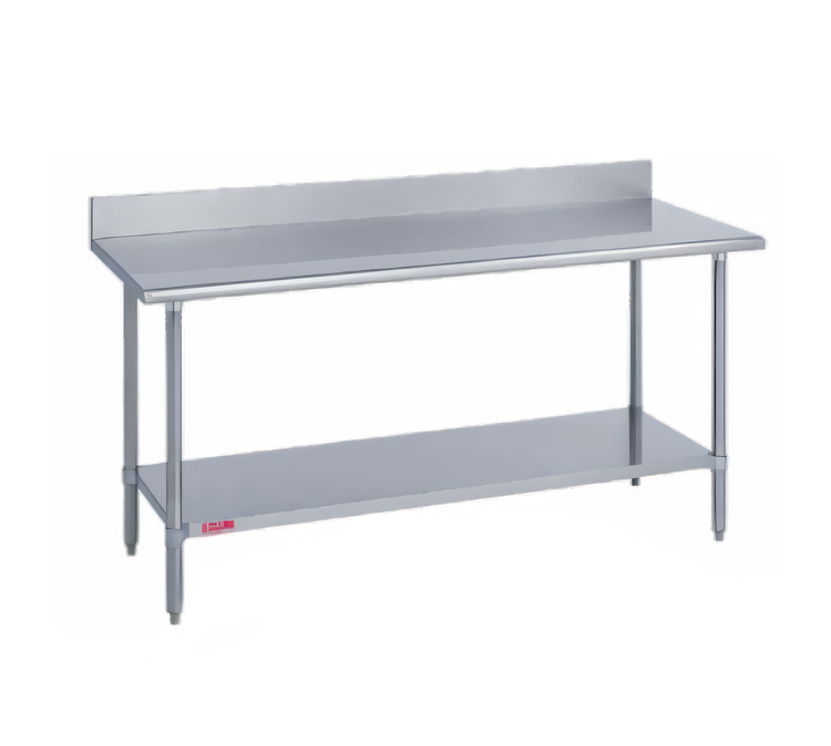 Product image #1 for Duke 84-Inch x 30-Inch Stainless Steel Work Table with 5-Inch Riser and Stainless Steel Undershelf