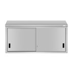 Thumbnail image #1 for Koolmore KM-WMC-1560-L Wall Cabinet, 12.8 cu. ft., Wall Mounted, 60"W x 15"D x 33"H, (2) fixed shelves, (2) sliding doors, 20-gauge 430 stainless