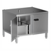 Thumbnail image #1 for Lainox Naboo Stainless Steel Stand Cabinet with Doors, Side Runners, and Fat Container for Chicken Grill Kit Professional