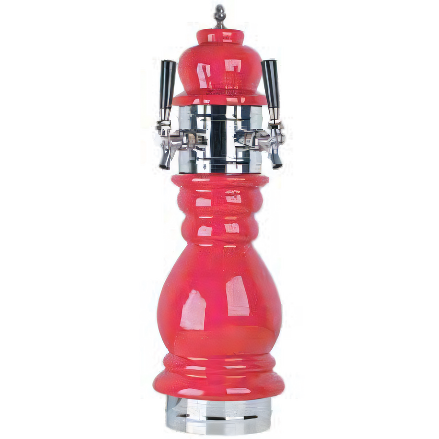 Product image #1 for Micro Matic Black Forest Countertop Air-Cooled 2-Faucet Ceramic Draft Beer Tower