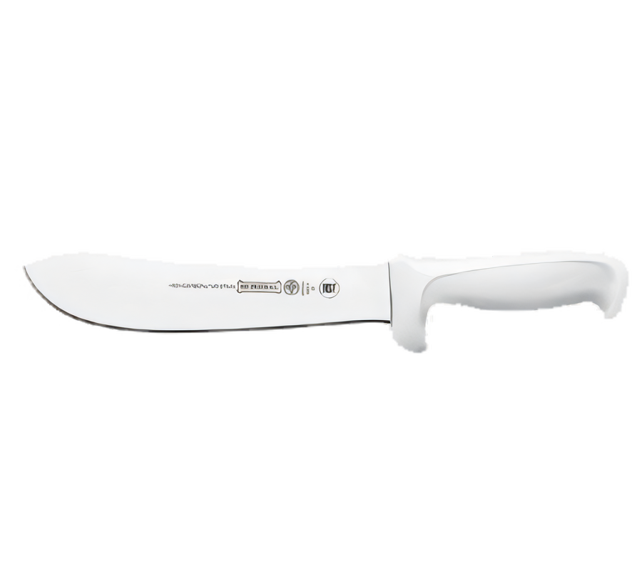 Product image #1 for Mundial 8 Inch Stamped Butcher Knife with High-Carbon No-Stain Blade and White Polypropylene Handle