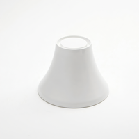 Lift Collection White Melamine Round Buffet Pedestal Riser, 6-1/2