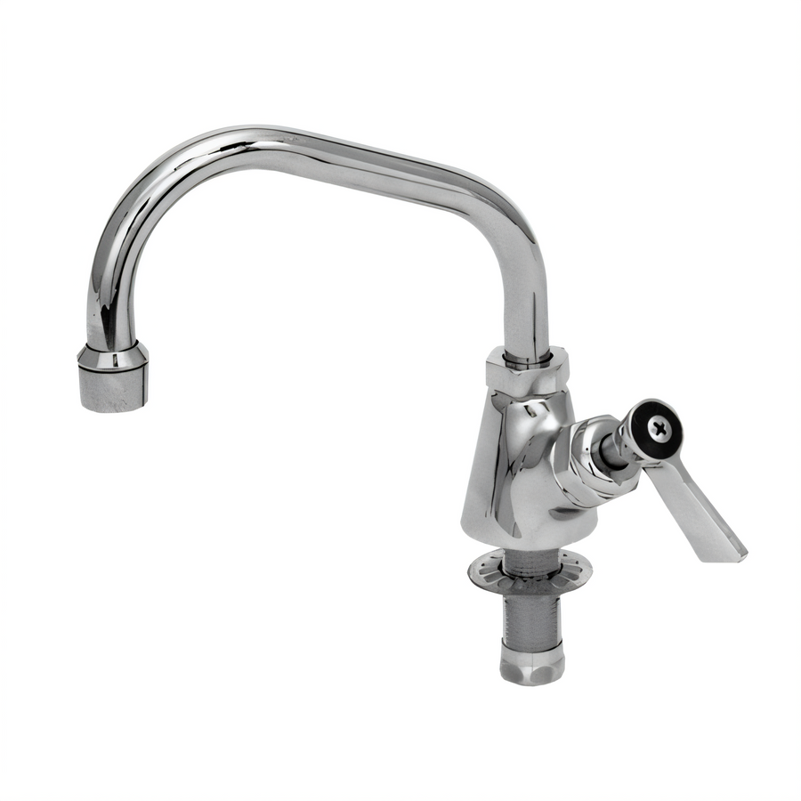 Product image #1 for Fisher Stainless Steel Single-Hole Deck-Mount Manual Faucet with 6-Inch Swing Spout and Lever Handle