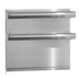 Thumbnail image #1 for Imperial Diamond Series Heavy Duty 120-Inch Stainless Steel Double Deck Backguard / Flue Riser with High Shelves