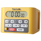 Thumbnail image #1 for Taylor Precision 5839N 4-Event Digital Kitchen Timer with 1-1/4-inch LCD Display, Simultaneous Operation and 100 dB Alarms Case of 2