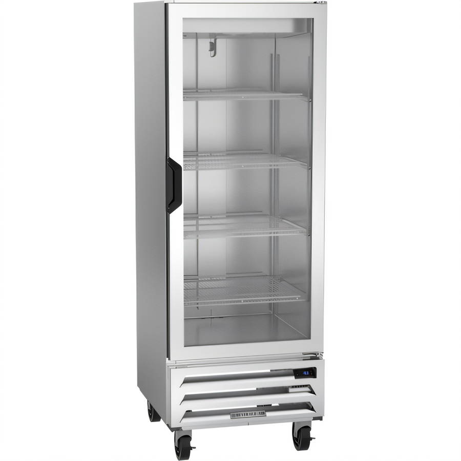 Product image #1 for Beverage Air Horizon Series 1-Section Glass Door Display Reach-In Freezer, 24 Inch Wide, Bottom Mount, 11.9 Cu. Ft.