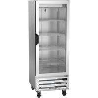 Beverage Air Horizon Series 1-Section Glass Door Display Reach-In Freezer, 24 Inch Wide, Bottom Mount, 11.9 Cu. Ft.