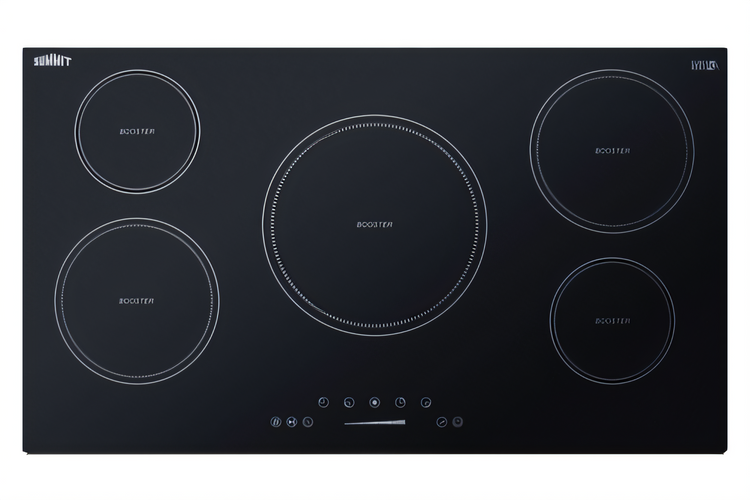 Product image #1 for Summit Commercial 36-Inch Five-Burner Drop-In Induction Cooktop, 208-240V, Black Glass
