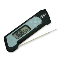 CDN Black Folding Thermocouple Meat Thermometer with 4.25-Inch Probe