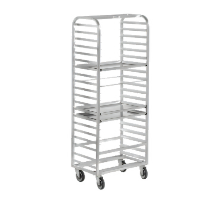Product image #1 for Channel Manufacturing All-Welded Aluminum Side-Load Full-Size Bun Pan Rack, 18-Pan Capacity, Standard Heavy-Duty Series, 28.5 x 18 x 64 Inches