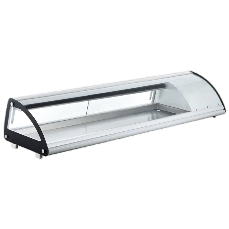 Product image #1 for Omcan Countertop Sushi Display Case, 69-Inch, Self-Contained Refrigeration, 2.75 Cu. Ft.