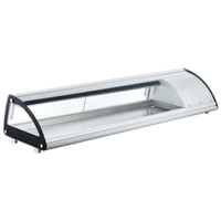Omcan Countertop Sushi Display Case, 69-Inch, Self-Contained Refrigeration, 2.75 Cu. Ft.