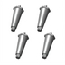 Thumbnail image #1 for Hoshizaki 4-Inch Stainless Steel Leg Package for Braising Pans and Tilt Skillets