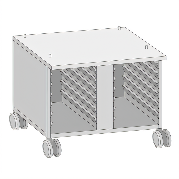 Product image #1 for RATIONAL US III Mobile Oven Stand with 14 Supporting Rails for SCC 61/CMP 101 Series