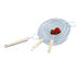 Thumbnail image #1 for Vollrath 8-Inch Fine Mesh Retinned Wire Strainer with Lacquered Handle
