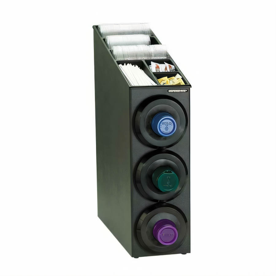 Product image #1 for Dispense-Rite Countertop Cup and Lid Dispensing Cabinet for 8 to 44 oz. Cups, 3 Dispensers