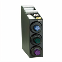 Dispense-Rite Countertop Cup and Lid Dispensing Cabinet for 8 to 44 oz. Cups, 3 Dispensers