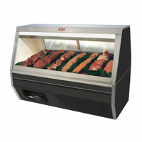 Howard-McCray 71-Inch Red Meat Full-Service Display Case, Double Duty, Remote Refrigeration, LED Lighting