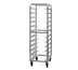 Thumbnail image #1 for New Age Mobile Full-Height Aluminum Tray Retrieval Rack for 24 14 x 18 Trays