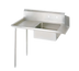 Thumbnail image #1 for BK Resources 26 Inch Straight Soiled Dish Table with Left-Side Sink, 304 Stainless Steel Top
