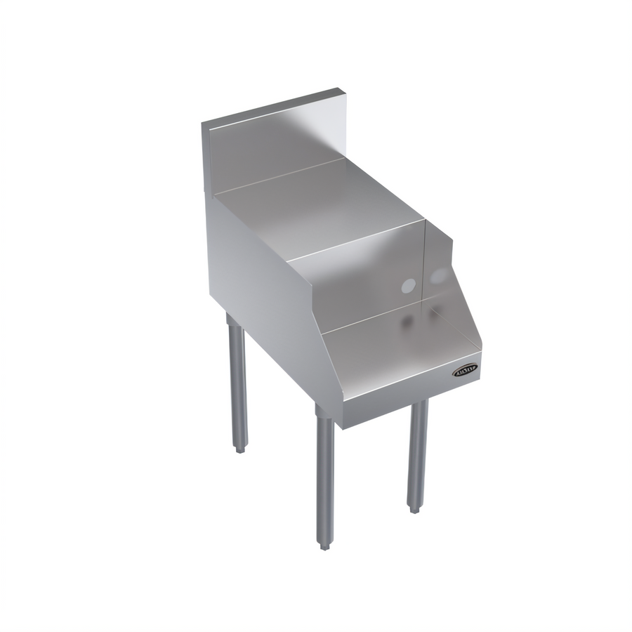 Product image #1 for Krowne Royal Series 14-Inch Wide x 24-Inch Deep Flat Top Underbar Blender Station with Recessed Shelf