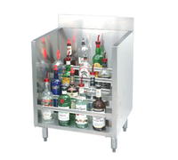 Advance Tabco Underbar Basics 5-Step Freestanding Stainless Steel Liquor Bottle Display Unit