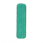 Thumbnail image #1 for Rubbermaid Commercial Products Hygen FGQ41200GR00 18-Inch Green Microfiber Dry Room Dust Mop Pad, Head Only Case of 12