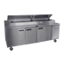 Thumbnail image #1 for Delfield 91-Inch Three-Section Refrigerated Pizza Prep Table with 11 Third-Size Pan Capacity