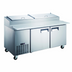 Thumbnail image #1 for Black Diamond 67-Inch 2-Section Refrigerated Pizza Prep Table, 18 Cu. Ft., Self-Contained, 115V