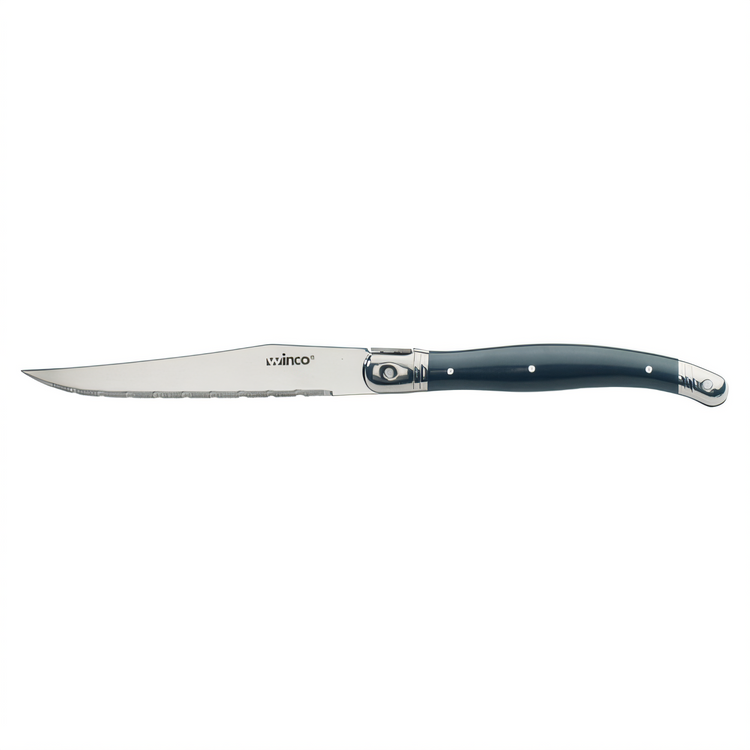 Product image #1 for Winco Stamped Stainless Steel Steak Knife with 4-1/2-Inch Blade, Pointed Tip, ABS Handle