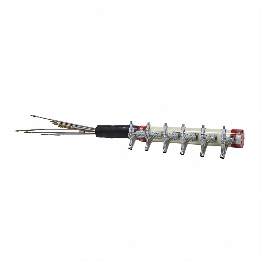 Product image #1 for Micro Matic Kool-Rite 6-Faucet Countertop Glycol-Cooled Draft Beer Insert Module, 3-1/2 In. On Center, Short Shank