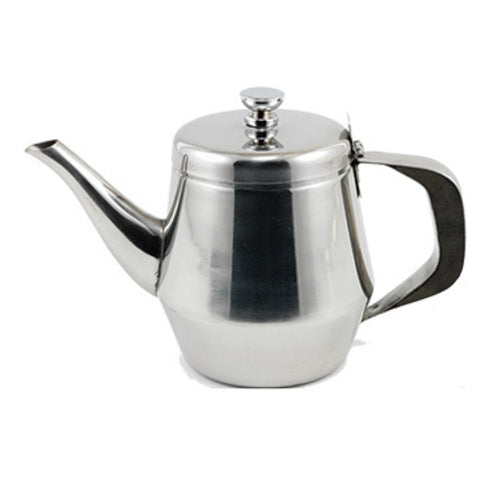 Product image #1 for Winco 20 oz. Stainless Steel Gooseneck Teapot with Vented Lid and Bakelite Handle