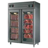 Stagionello® + Maturmeat® Free-Standing Meat Curing Cabinet, 58 Inch W, 100 + 100 kg Capacity, 220V