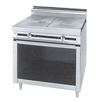 Thumbnail image #1 for Jade Range (Middleby) Titan JTRH-1FHT 18-Inch Gas French Hot Top Range with Cabinet Base, Infinite Controls, Stainless Steel
