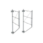 Thumbnail image #1 for Metro Erecta 18WB3C Wall-Mount Shelf Support Set, 18"D x 21-5/8"H, Chrome Plated, 1-3 Shelf Capacity