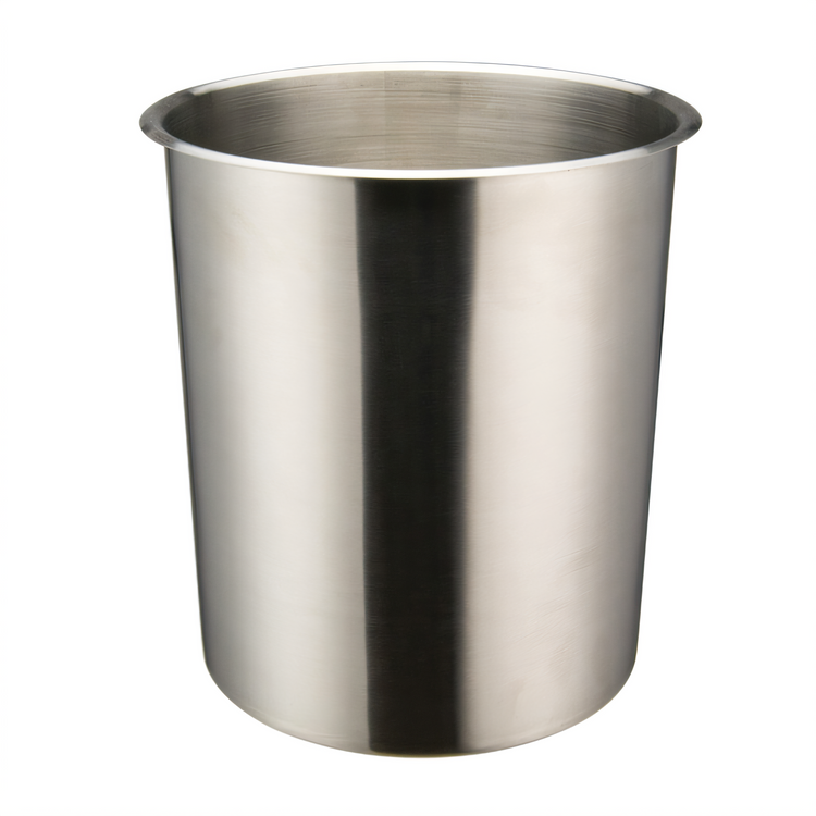 Product image #1 for Winco Round Stainless Steel Bain Marie, 8.25 Qt, Mirror Finish