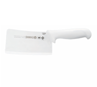Mundial 6-Inch x 3-Inch Cleaver with Sanitized White Polypropylene Handle