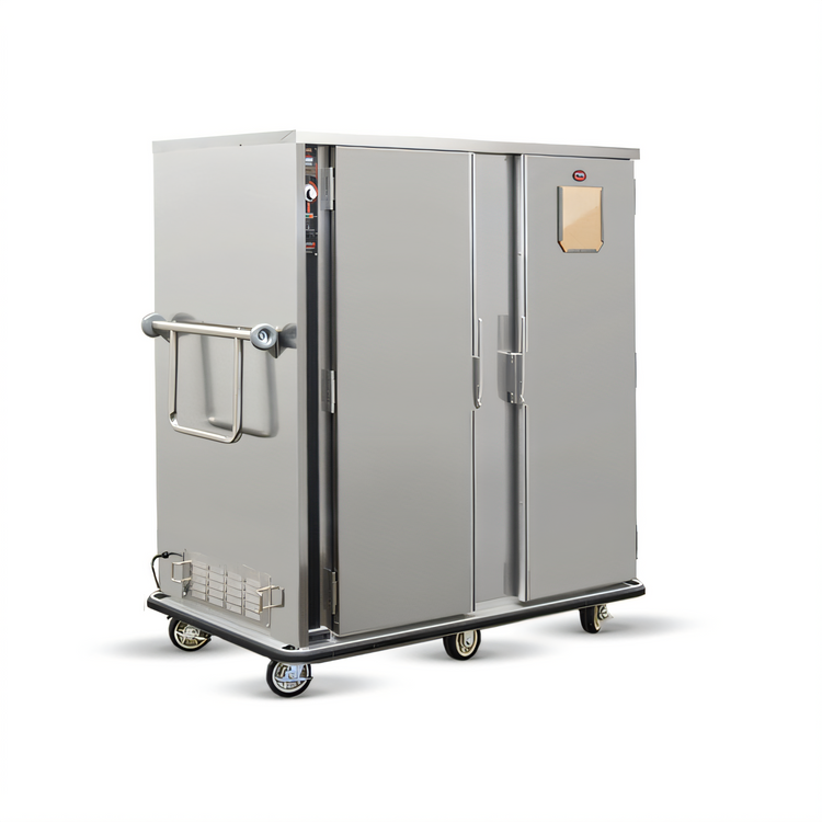 Product image #1 for FWE P-Series Humi-Temp Heated Banquet Cart with Double Doors, 180 Covered Plate Capacity