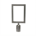 Thumbnail image #1 for Winco Vertical Stainless Steel Sign Frame for Stanchion Top