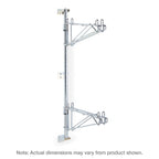 Thumbnail image #1 for Metro Super Erecta AW53C 24-Inch Chrome-Plated 2-Tier Post-Type Wall-Mount Shelving Mid Unit
